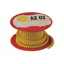 Колечко маркировочное 6, 2.5-4мм. черное на желтом DKC AZO306BY