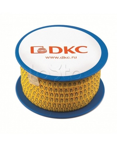 Колечко маркировочное S, 2.5-4мм. черное на желтом DKC AZO3SSBY в Октябрьском Аксессуары для кабель-канала Pintop.ru