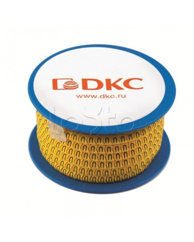 Колечко маркировочное +, 4-8мм. черное на желтом DKC AZS410BY в Октябрьском Крепежные изделия Pintop.ru