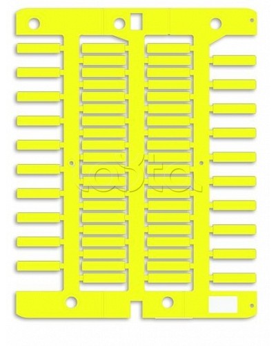 Маркировка для провода, жесткая, для трубочек. 4х18мм. Желтая DKC NUT18Y в Октябрьском Крепежные изделия Pintop.ru