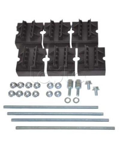 Набор держателей, для шин толщиной 10мм, 1-3 шины на полюс, 4 полюса DKC R5BSEV3/10TN в Октябрьском Повороты, муфты, тройники Pintop.ru
