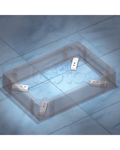 Комплект пластин для фиксации цоколя к полу DKC R5KFP01 в Октябрьском Полки для шкафов и стоек Pintop.ru