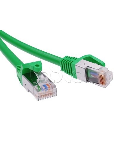 Патч-корд экранированный CAT6 F/UTP 4х2, LSZH, зелёный, 10м DKC RN6FU4500GN в Октябрьском Патчкорды (медные) Pintop.ru