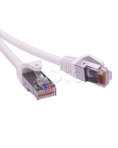 Патч-корд экранированный CAT6 F/UTP 4х2, LSZH, белый, 2м DKC RN6FU4520WH в Октябрьском Патчкорды (медные) Pintop.ru