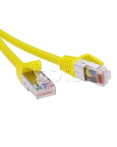 Патч-корд экранированный CAT6 F/UTP 4х2, LSZH, желтый, 2м DKC RN6FU4520YL в Октябрьском Патчкорды (медные) Pintop.ru