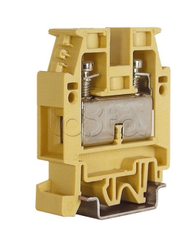 зажим бежевый 16 кв.мм DKC ZCB510 в Октябрьском Аксессуары для стоек и шкафов Pintop.ru