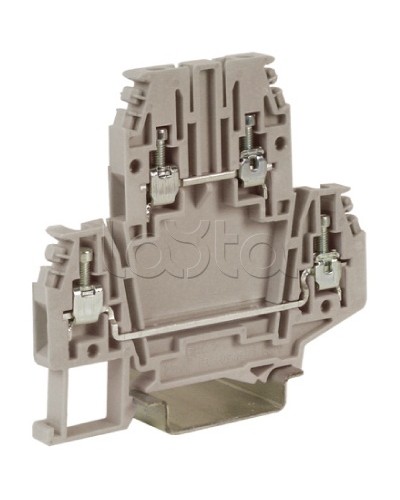 Зажим клеммный проходной 2.5 кв.мм DKC ZDB100GR в Октябрьском Клеммные колодки Pintop.ru