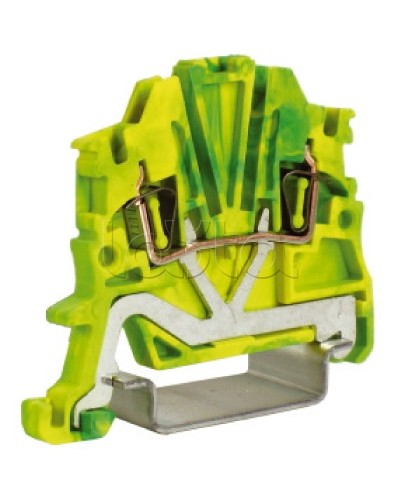Зажим для заземления, 1,5 кв.мм желто-зеленый DKC ZHT400 в Октябрьском Держатели, клипсы, скобы Pintop.ru