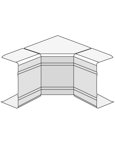 Угол внутренний изменяемый (70-120°) NIAV 120х40 мм DKC 01726 в Октябрьском Аксессуары для кабель-канала Pintop.ru