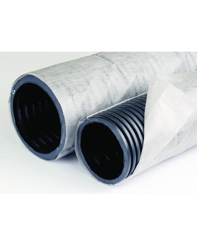 Труба ПНД гибкая дренажная д.125мм с геофильтром SN6, перфорация 360 град DKC (141912A) в Октябрьском Труба гофрированная Pintop.ru