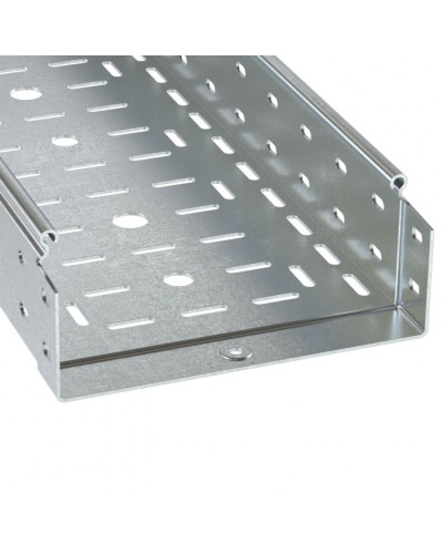 Лоток перфорированный 200х80 L3000 толщ.1,0 мм, горячеоцинкованный DKC (3530410HDZ) в Октябрьском Кабельные лотки Pintop.ru