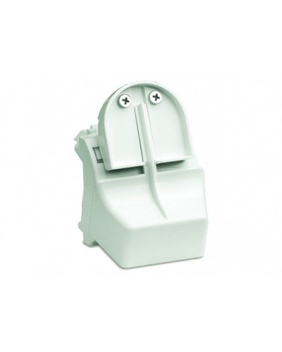 Адаптер для оптоволоконных разъемов 2хST, c системой пломбировки, белый, 2мод. DKC 76618B в Октябрьском Аксессуары для стоек и шкафов Pintop.ru