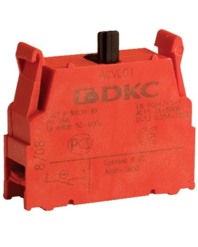 Блок контактный с клеммными зажимами (нормально-замкнутый) DKC ACVL01 в Октябрьском Клеммные колодки Pintop.ru
