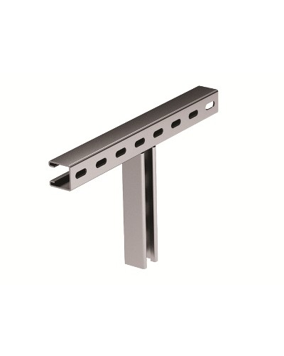 Крепление Т-образное к вертикальной двутавровой балке 200 мм горячеоцинковнное DKC BMH3020HDZ в Октябрьском Аксессуары для кабель-канала Pintop.ru