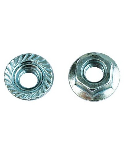 Гайка с насечкой, препятствующей откручиванию М10, нержавеющая сталь DKC CM101000INOX в Октябрьском Крепеж Pintop.ru