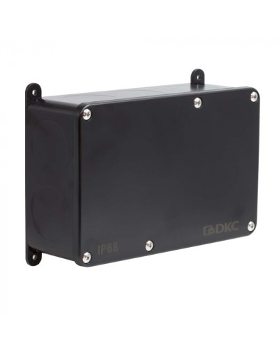 Коробка индустриальная 203х128х69 мм, IP68 с гладкими стенками, черная DKC P68M4017 в Октябрьском Распределительные коробки Pintop.ru