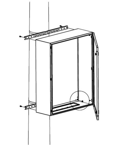 Комплект крепления шкафов DKC R5FB500 в Октябрьском Полки для шкафов и стоек Pintop.ru