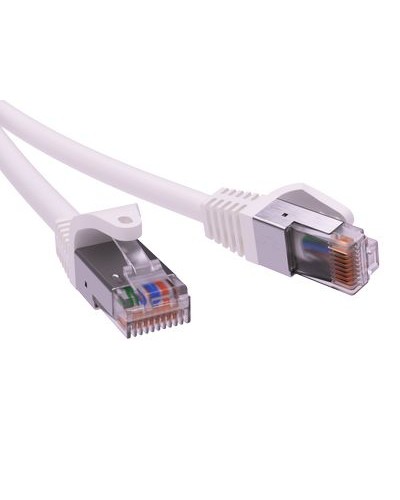 Патч-корд экранированный CAT5E F/UTP 4х2, LSZH, белый, 7м DKC RN5EFU4570WH в Октябрьском Патчкорды (медные) Pintop.ru
