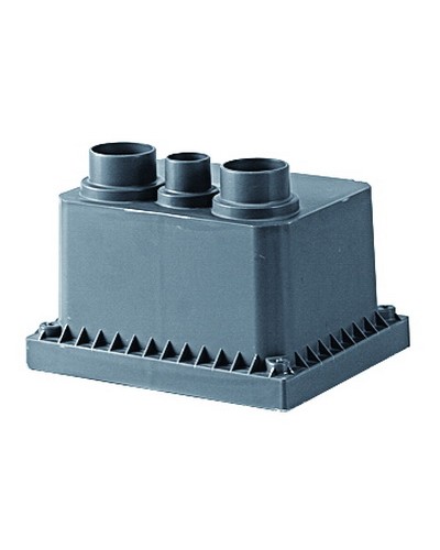 Колодец переходной смотровой 225x175x145 с крышкой для двустенных труб DKC (025001) в Октябрьском Повороты, муфты, тройники Pintop.ru