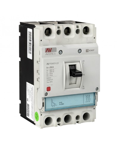 Автоматический выключатель AV POWER-2/3 250А 35kA TR EKF (mccb-23-250-TR-av) в Октябрьском Электротехническое оборудование Pintop.ru