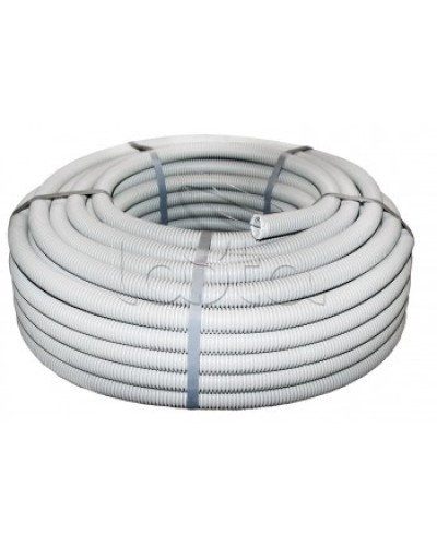 Труба гофр. ПВХ тяжелая с протяжкой d16 мм (100 м) серая EKF-Plast (tg-z-16-t) в Октябрьском Труба гофрированная Pintop.ru