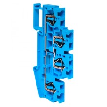 Колодка клеммная пружинная двойная JXB-ST-4 32А синяя EKF (plc-jxb-st-4-4-2-blue)