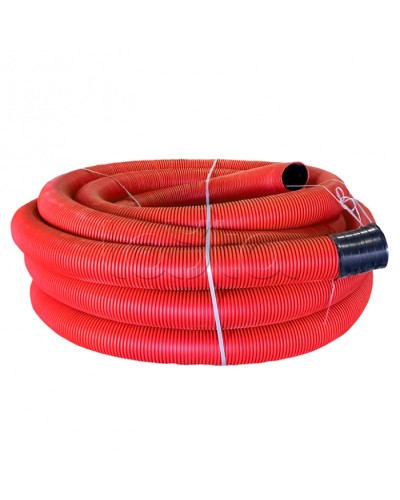 Труба гофр. двустенная ПНД/ПНД гибкая с протяжкой d160 мм (50 м) красная EKF-Plast (tg2st-160-50m) в Октябрьском Труба гофрированная Pintop.ru