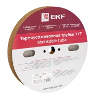 Термоусаживаемая трубка ТУТ 4/2 прозрачная рулон EKF PROxima (tut-4-tr)