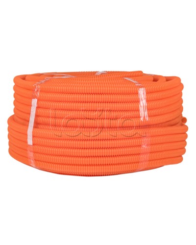 Труба гофр. ПНД тяжелая с протяжкой d20 мм (100 м) оранжевая EKF-Plast (tpnd-20-to) в Октябрьском Труба гофрированная Pintop.ru