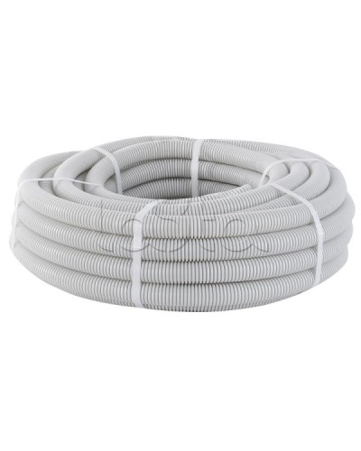 Труба гофр. ПВХ с протяжкой d16 мм (10 м) серая EKF-Plast (tg-z-16-10m) в Октябрьском Труба гофрированная Pintop.ru