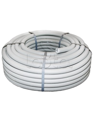 Труба гофр. ПВХ с протяжкой d50 мм (20 м) серая EKF-Plast (tg-z-50) в Октябрьском Труба гофрированная Pintop.ru