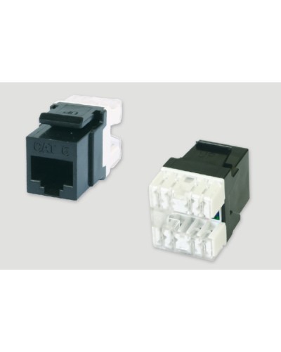 Модуль Keystone Jack RJ45, категория6, неэкранированный Eurolan 16B-U6-03BL в Октябрьском Коннекторы Pintop.ru