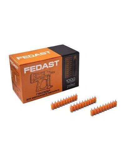 Гвозди 3,0*22 мм для монтажного пистолета с кованым наконечником (1000 шт/уп) FEDAST fd3022mgbp в Октябрьском Крепеж: Дюбели, шурупы, саморезы Pintop.ru