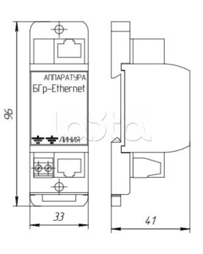 Устройство защиты от импульсных перенапряжений Forteza Блок БГр-Ethernet-PoE в Октябрьском Устройства защиты операционных процессоров (ОПС) Pintop.ru