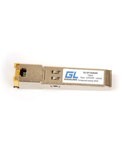 Модуль SFP Gigalink GL-OT-SGRJ45 в Октябрьском Модули SFP/XFP/GBIC Pintop.ru