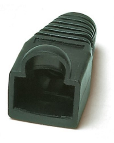 Изолирующий колпачок для разъемов RJ-45, черный (10 шт.) Hyperline BOOT-BK-10 в Октябрьском Коннекторы и разъемы Pintop.ru