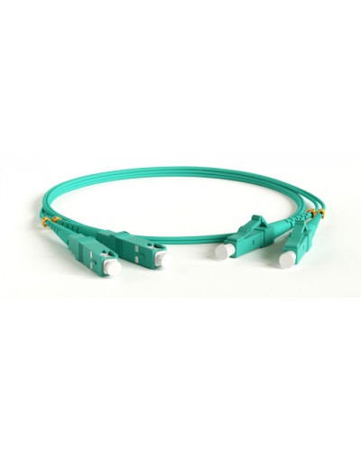 Патч-корд волоконно-оптический Hyperline FC-D2-503-LC/PR-ST/PR-H-15M-LSZH-AQ в Октябрьском Патч-корды оптические Pintop.ru