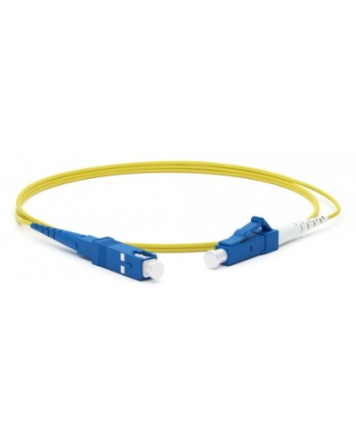 Патч-корд волоконно-оптическийLC/UPC-SC/UPC (20м) Hyperline FC-S2-9-LC/UR-SC/UR-H-20M-LSZH-YL в Октябрьском Патч-корды оптические Pintop.ru