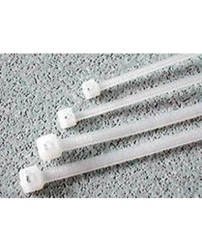 Хомут-стяжка нейлоновый, неоткрывающийся, 200х3.6 мм, белые Hyperline GT-200IC (100 шт/уп) в Октябрьском Стяжки-хомуты Pintop.ru