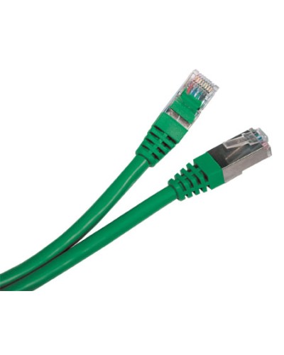 Патч-корд экранированный Hyperline PC-LPM-STP-RJ45-RJ45-C5e-0.5M-LSZH-GN в Октябрьском Патчкорды (медные) Pintop.ru