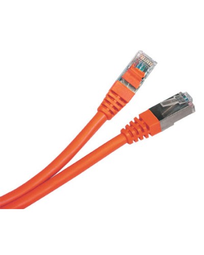 Патч-корд экранированный Hyperline PC-LPM-STP-RJ45-RJ45-C5e-5M-LSZH-OR в Октябрьском Патчкорды (медные) Pintop.ru