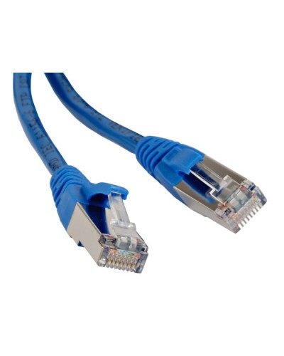 Патч-корд экранированный Hyperline PC-LPM-STP-RJ45-RJ45-C6-10M-LSZH-BL в Октябрьском Патчкорды (медные) Pintop.ru