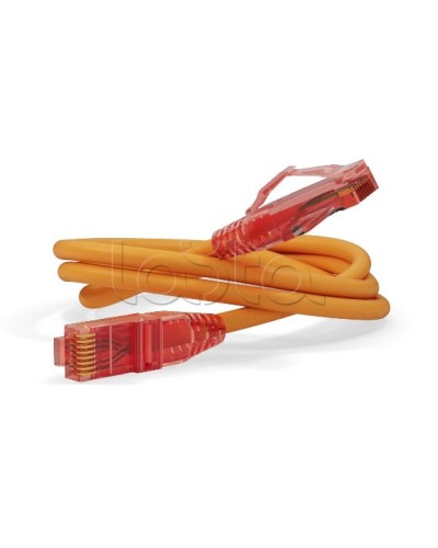 Патч-корд U/UTP Hyperline PC-LPM-UTP-RJ45-RJ45-C5e-0.5M-LSZH-OR в Октябрьском Патчкорды (медные) Pintop.ru