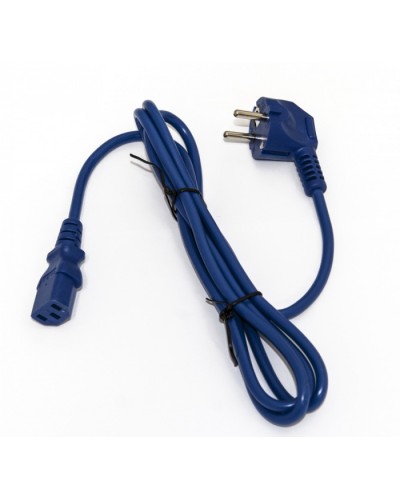Кабель питания компьютера Hyperline PWC-IEC13-SHM-3.0-BL в Октябрьском Патч-корды и пигтейлы Pintop.ru