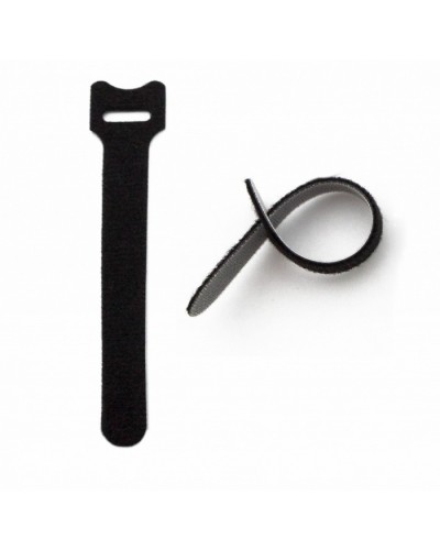 Хомут для кабеля, липучка с мягкой застежкой Hyperline WASN-210-BK-10 в Октябрьском Аксессуары для лотков Pintop.ru