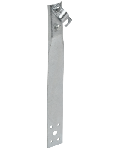 Держатель проводника круглого 6-10мм винтовой прямой h=60мм оцинкованная сталь IEK (ZDP86-11-1-16-60) в Октябрьском Крепеж Pintop.ru