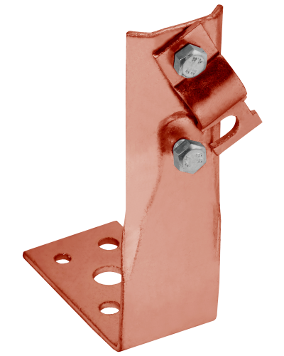 Держатель проводника круглого 6-10мм винтовой угловой h=150мм медь IEK (ZDP87-50-1-16-150) в Октябрьском Крепеж Pintop.ru