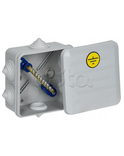 Коробка КУП КМ41361 100х100х50мм IP44 6 вв. (7035) IEK (UKO21-100-100-050-K41-55U) в Октябрьском Распределительные коробки Pintop.ru