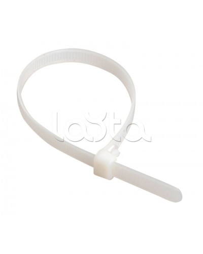 Стяжка 150x2,5 мм нейлоновая, белая IEK (UHH31-D025-150-100) в Октябрьском Стяжки-хомуты Pintop.ru