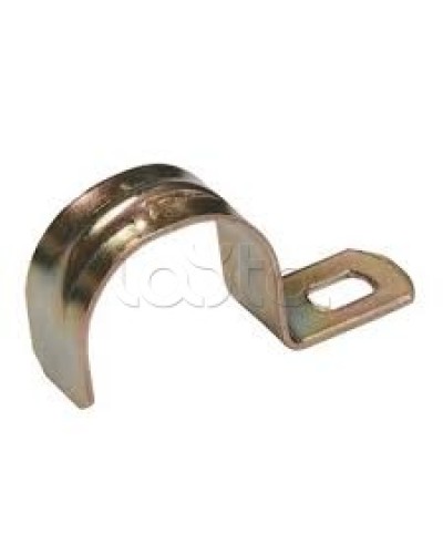 Скоба металлическая однолапковая d14-15 IEK CMAT10-14-100 в Октябрьском Держатели, клипсы, скобы Pintop.ru